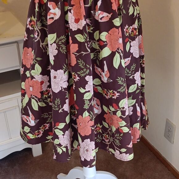 Folter Floral Patterned Dress. - Picture 3 of 10